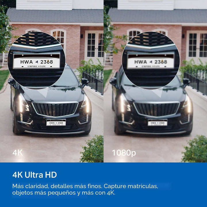 Tapo - Cámara de seguridad para exteriores con cable, panorámica\/i...
