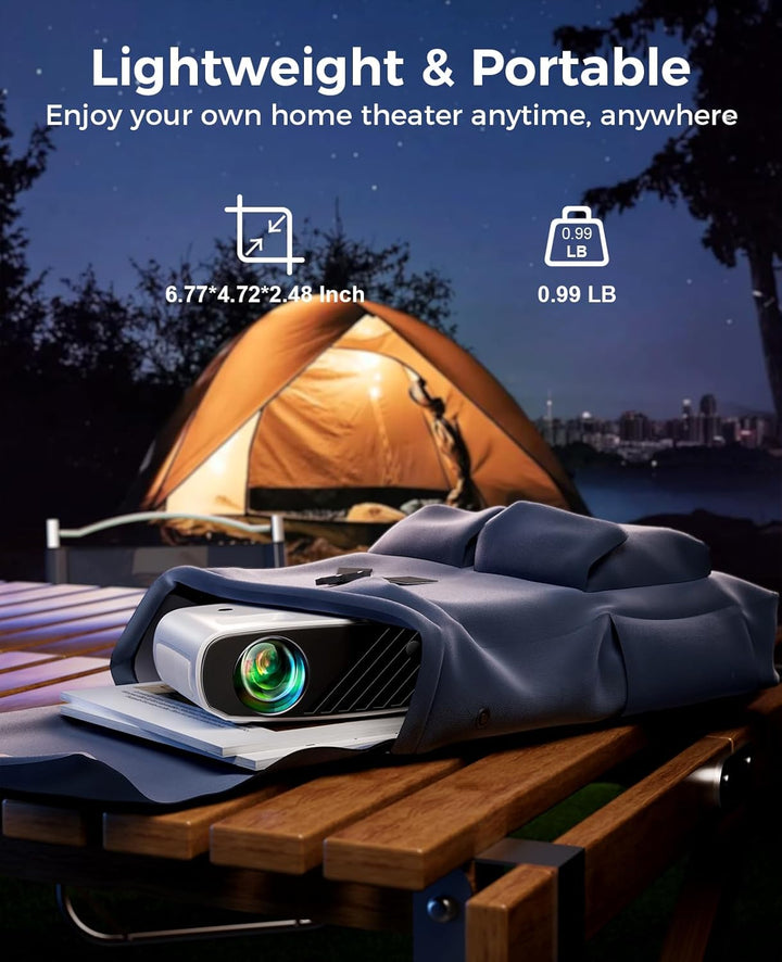 Elephas \u2013 2020 Mini Proyector de Película, 5000 LUX Full HD 10...