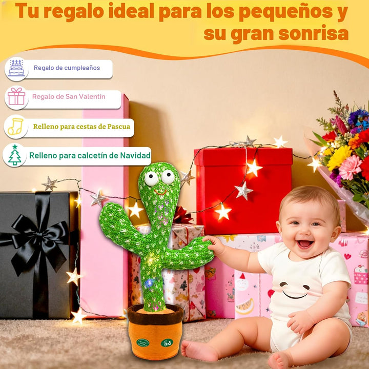 Hunfur Juguete de cactus parlante que baila de Navidad que imita la...