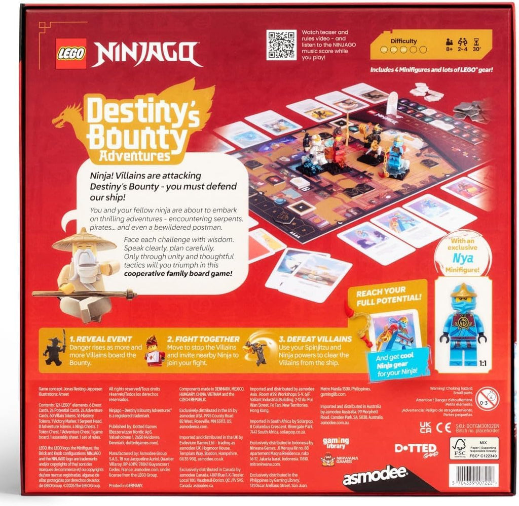 Asmodee Juego de mesa LEGO Ninjago: Destiny's Bounty Adventures
