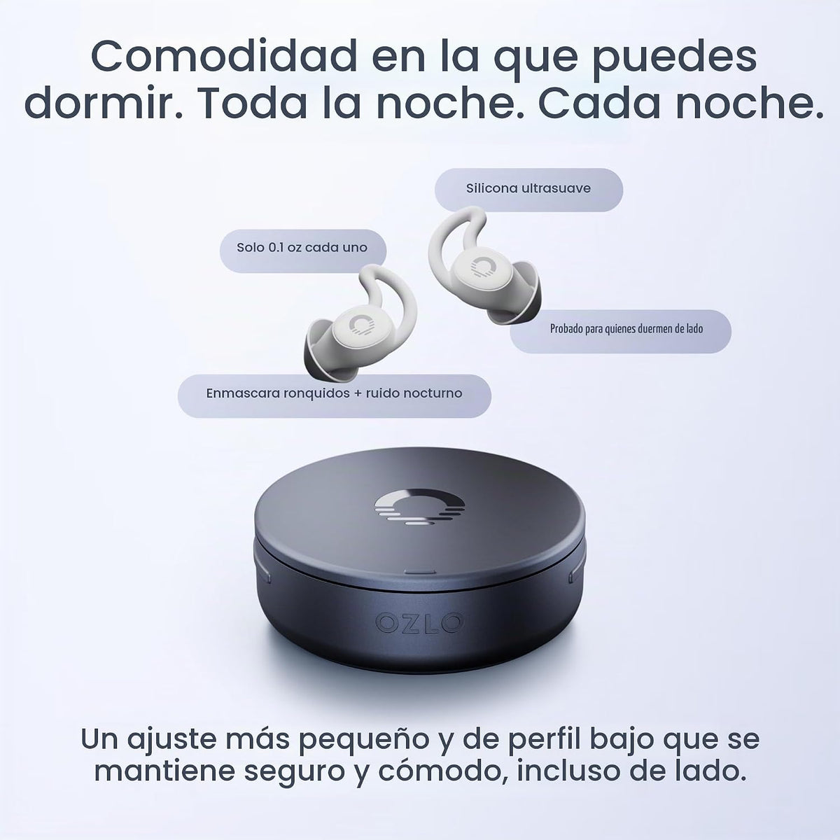 Ozlo Sleepbuds® 2 - Auriculares para dormir, ronquidos y audífonos con