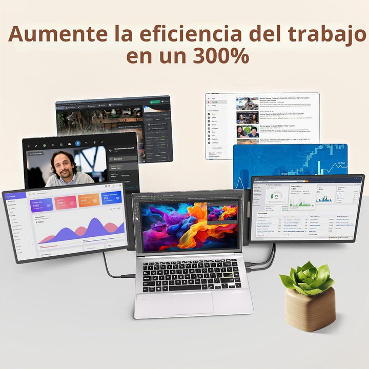 ROYY - Extensor de pantalla para portátil de 2.5 K, monitor portáti...