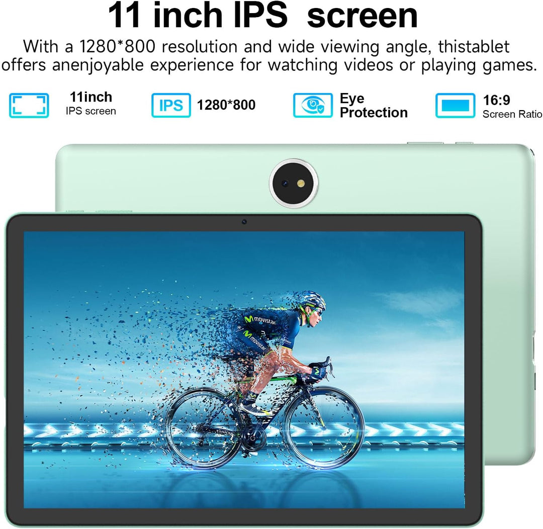 Tablet 11 pulgadas 18 GB (6 GB+12 GB expandir) RAM, 64 GB ROM compa...