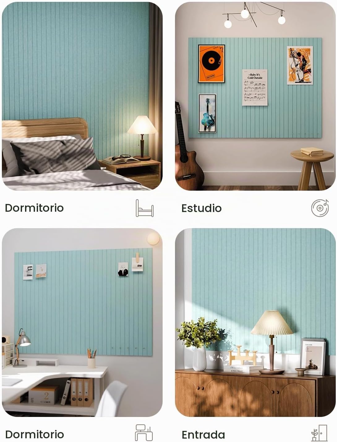 Tablero de anuncios de fieltro y tablero de corcho alternativo 48