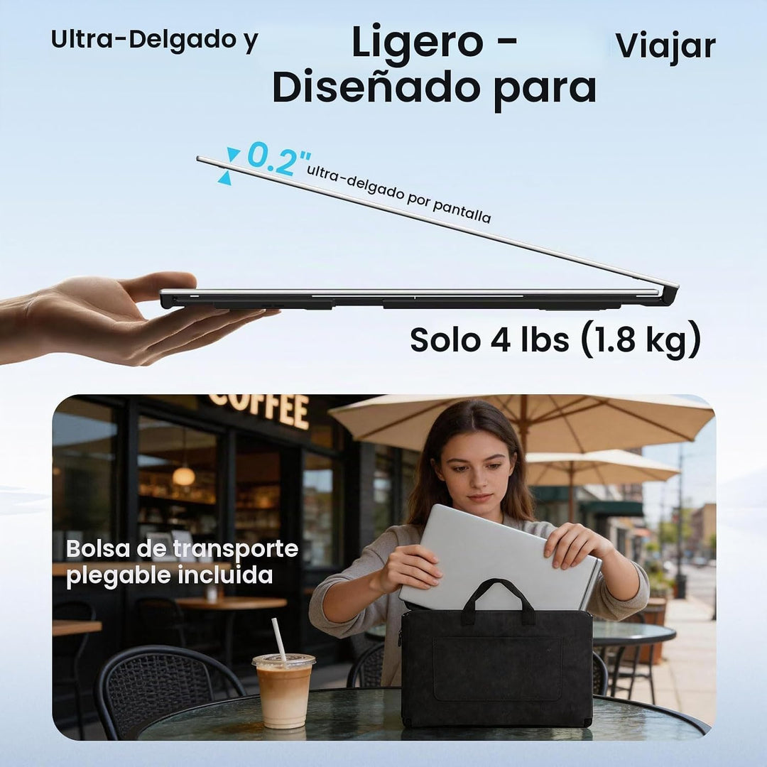 Extensor de pantalla para laptop, pantalla IPS FHD 1080P de 15.6 pu...