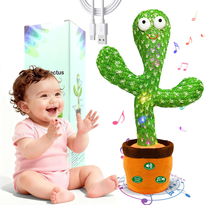 Hunfur (Recargable) Juguete de cactus parlante que imita el baile,...