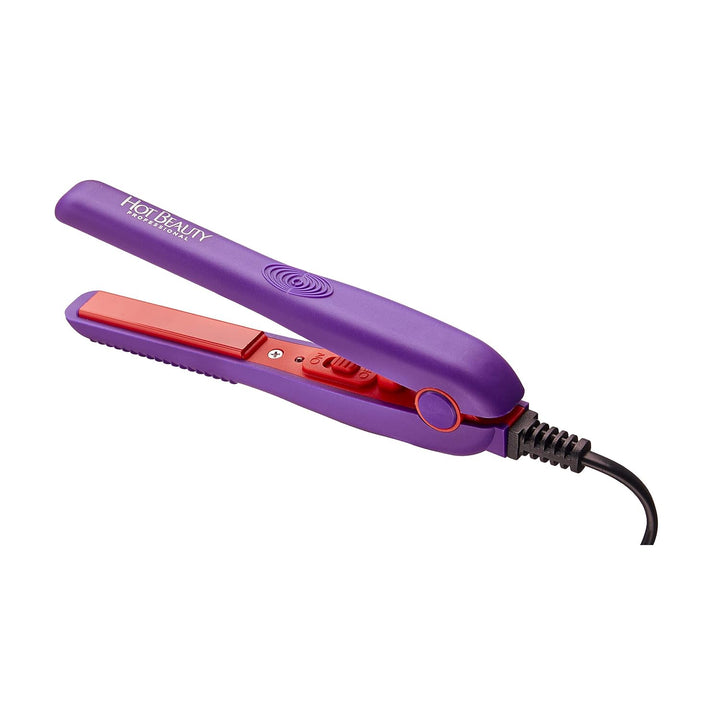 Hot Beauty Mini plancha plana profesional de cerámica de 1\/2 pulga...