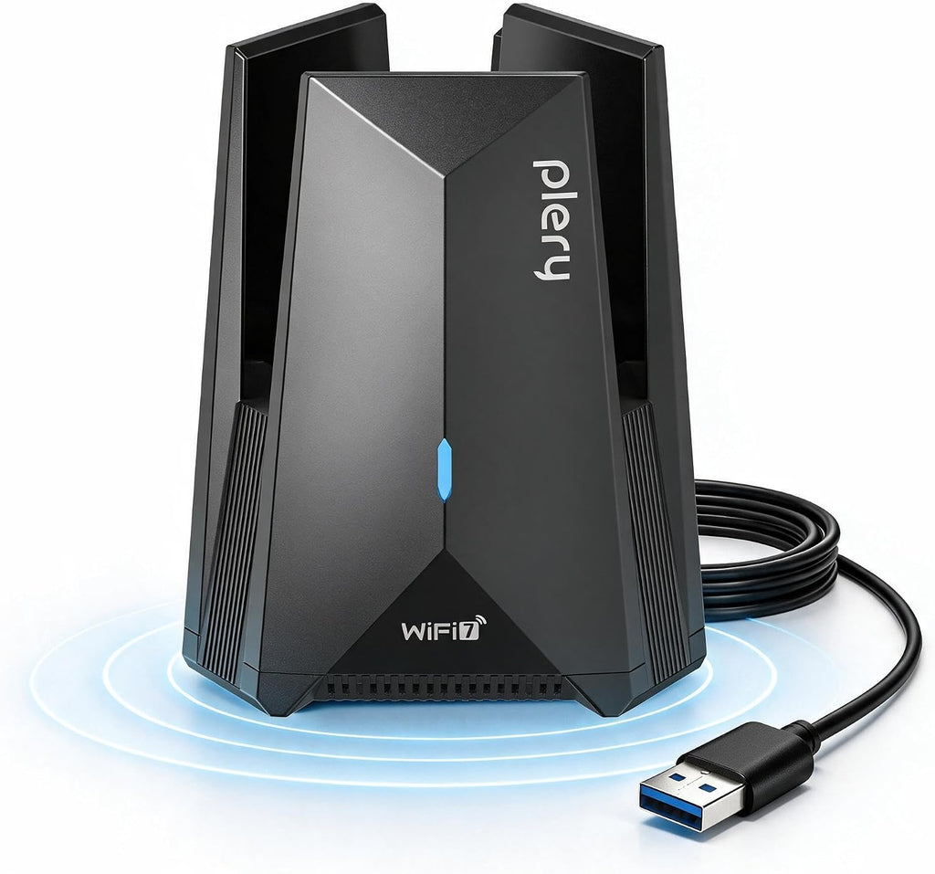 Adaptador USB WiFi 7 para PC de escritorio, BE6500 Tri-Band (2.4G/5G)
