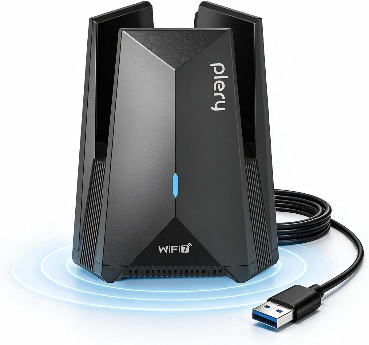 Adaptador USB WiFi 7 para PC de escritorio, BE6500 Tri-Band (2.4G/5G)