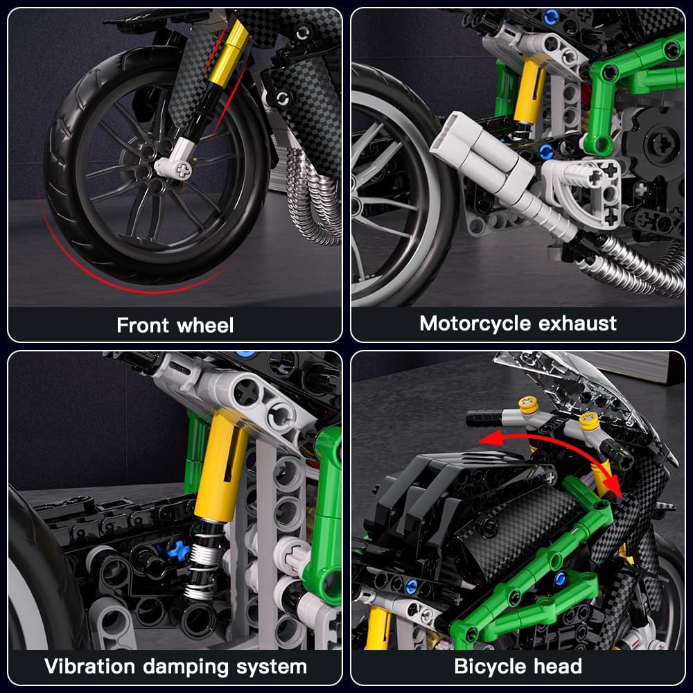 Mould King Kit de construcción de motocicleta kit de