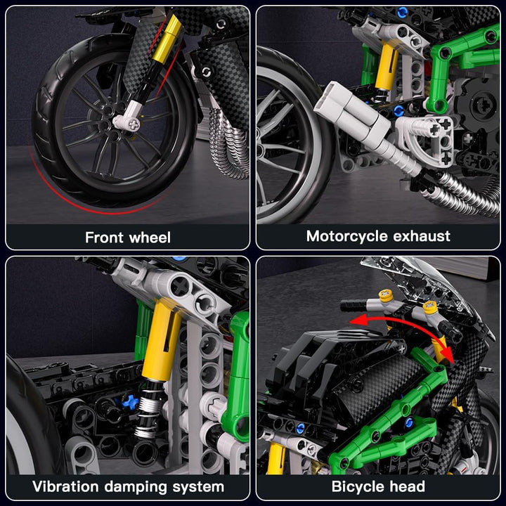 Mould King Kit de construcción de motocicleta kit de