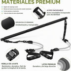 Kit de Barra de Pilates con Bandas de Resistencia, Equipo de Entrenamiento de Pilates para Mujeres