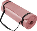 BalanceFrom All Purpose 1-Inch Extra Thick High Density Anti-Tear Exercise Yoga Mat con Carrying Strap, Multiple Colors