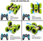 QUNREDA - Auto de control remoto para niños de 6 años en adelante, Verde