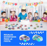 Juego de 50 mini automóviles de tracción hacia atrás