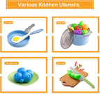 35 piezas de accesorios de juguete de cocina para niños, juego de c...