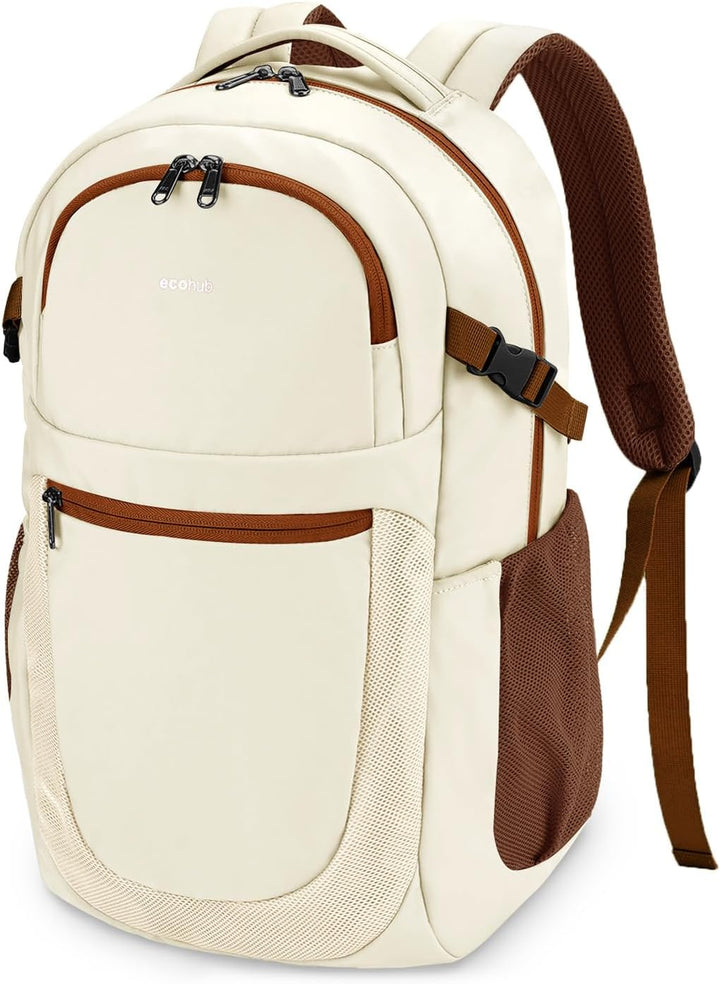 ECOHUB Mochila de viaje para mujer, se adapta a mochila para laptop...