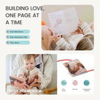 Tiny Land Juego de juguetes Montessori para bebés de 7 a 9 meses Kit de juego sensorial - 5 en 1 Juguetes de aprendizaje de madera con caja de permanencia de objetos, bola sensorial, tazas apilables y