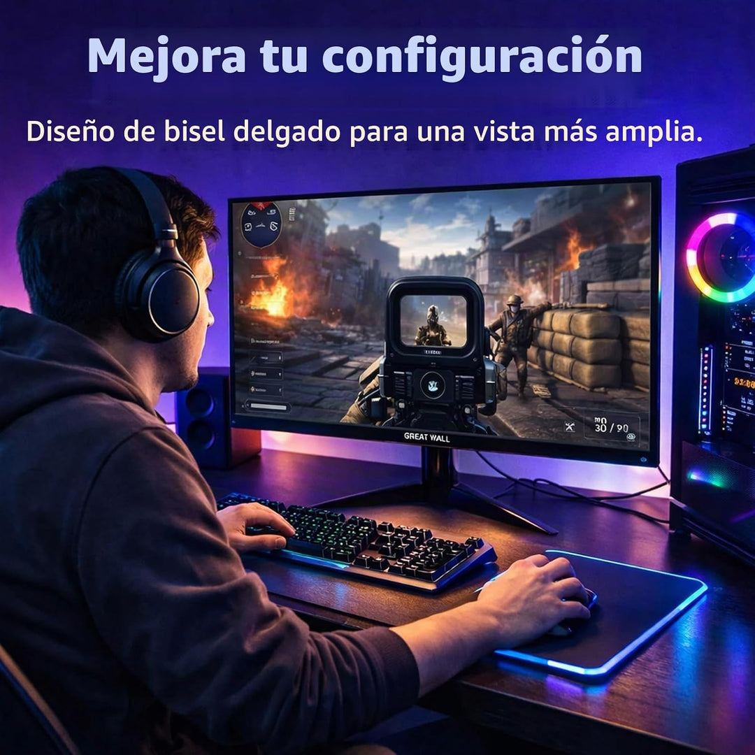 Great voell Monitor curvo para juegos de 24 pulgadas 200Hz, pantall...