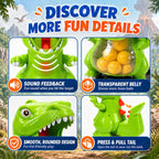 EagleStone Dinosaurio T-rex Lanzador para Niño con Puntuación Automática LCD