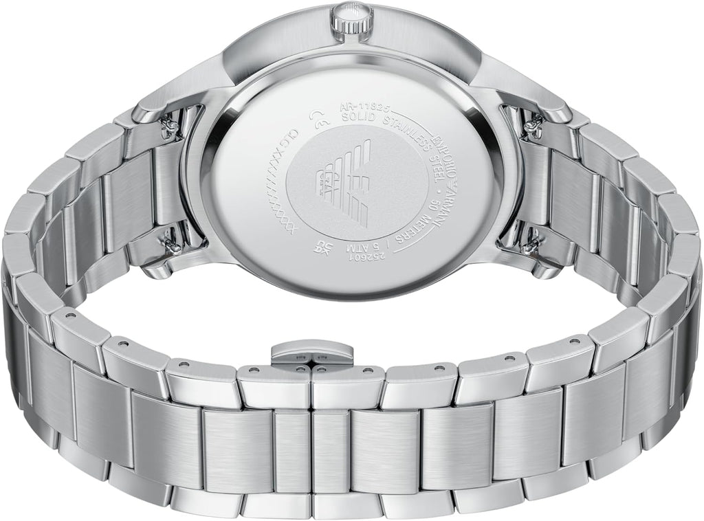 Reloj para hombre Emporio Armani Archetipo de tres agujas con fecha en acero inoxidable (Modelo: AR11825)