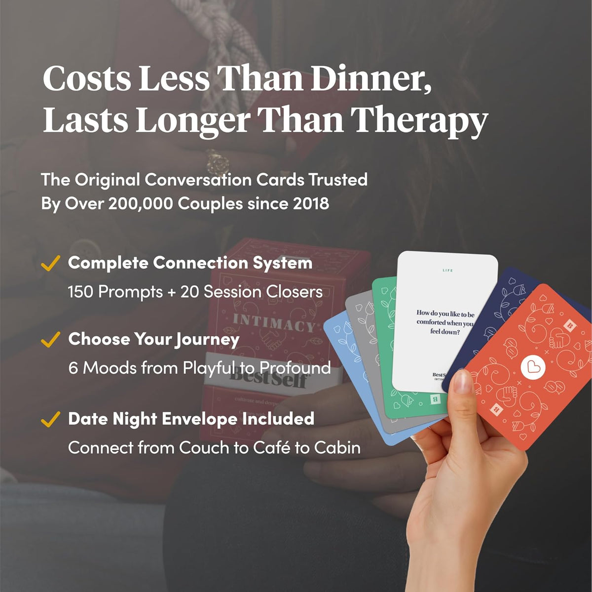 BestSelf Intimacy Deck – 170 tarjetas de conversación para parejas