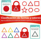 Xylolin Cerraduras de aprendizaje a juego con llaves para niños