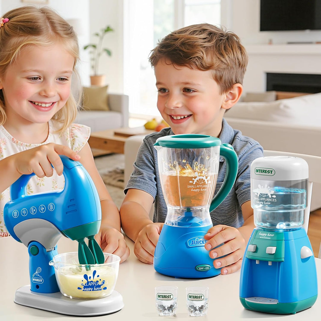 PEADUCK Juego de electrodomésticos de cocina 3 en 1 para niños, jug...