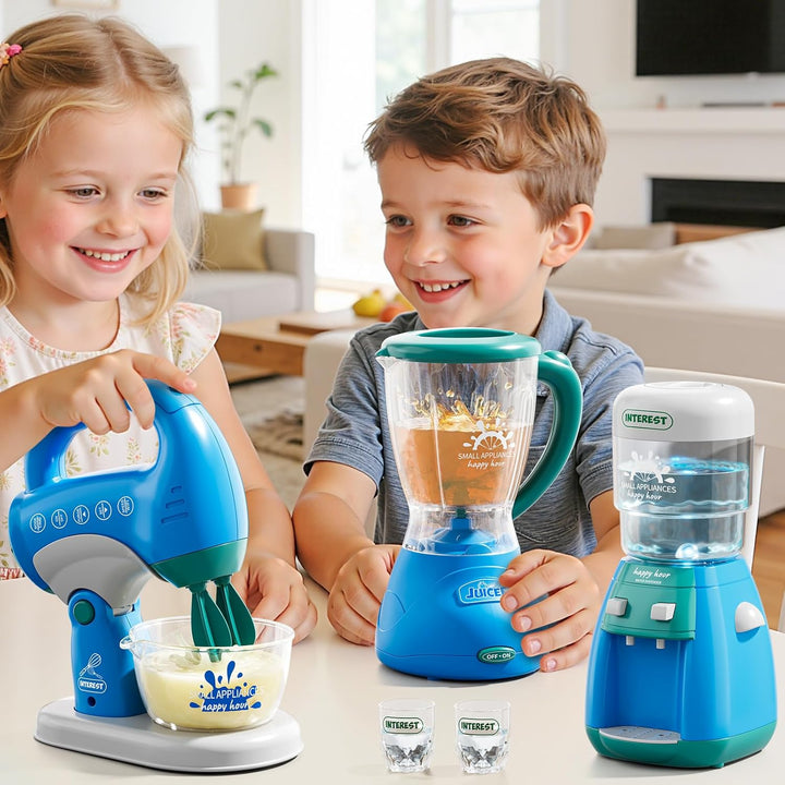 PEADUCK Juego de electrodomésticos de cocina 3 en 1 para niños, jug...