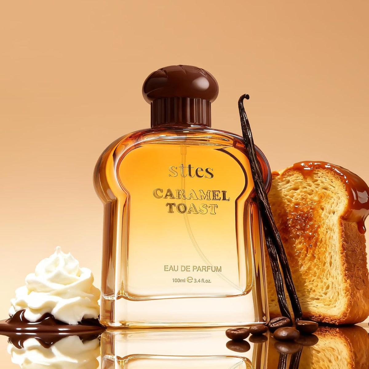 Sttes Caramel Toast Eau de Parfum, fragancia cálida de gourmand con...