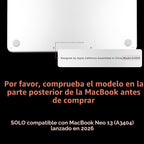 MEEgoodo Funda con purpurina para MacBook Neo de 13 pulgadas versió...