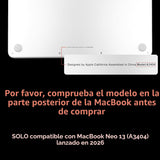 MEEgoodo Funda con purpurina para MacBook Neo de 13 pulgadas versió...