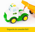 TOMY John Deere Farmin' Friends Hauling Set - Luces y sonidos