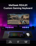 MelGeek Teclado magnético para juegos con efecto Hall con cable REAL81
