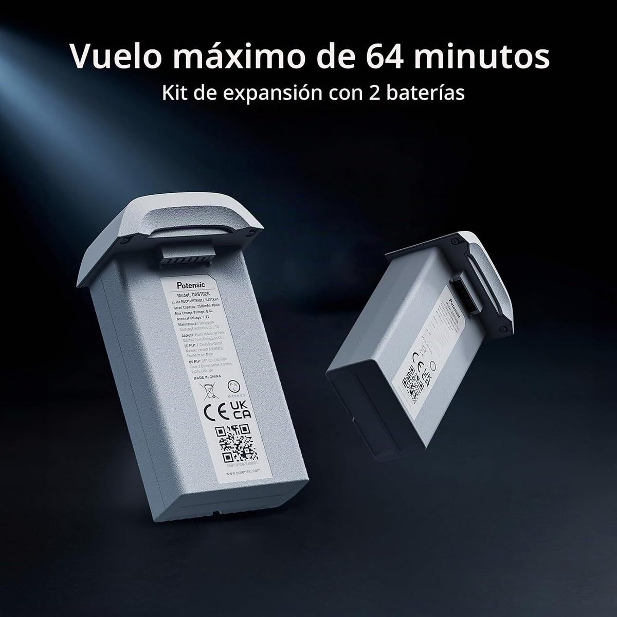 Potensic ATOM 4K GPS Drone, cardán de 3 ejes, transmisión de 6 KM