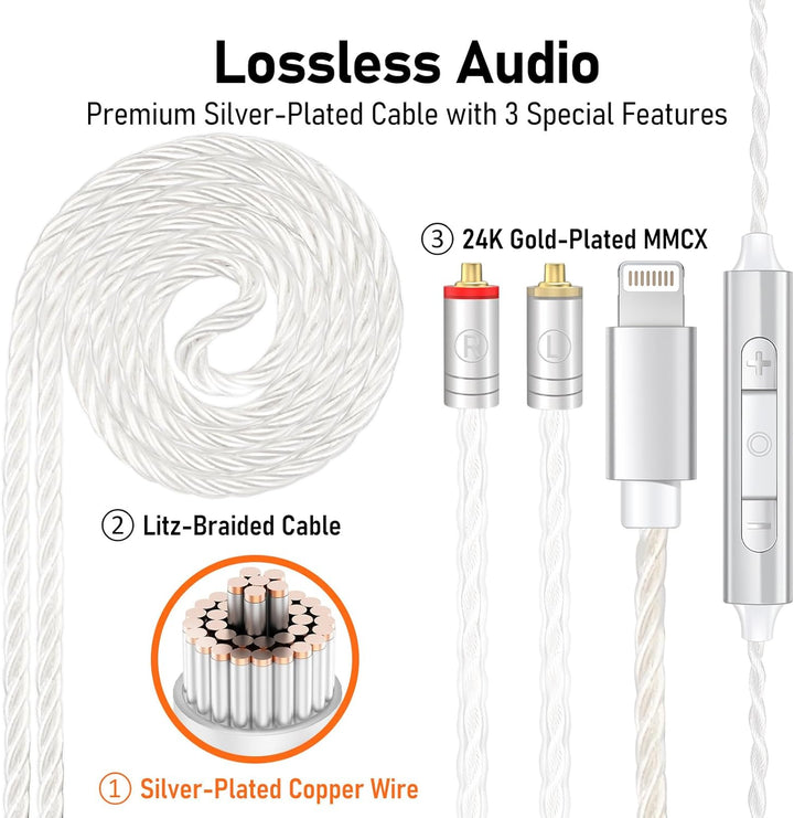 Vibes - Auriculares con cable de 6.8 fl oz, auriculares de alta fid...