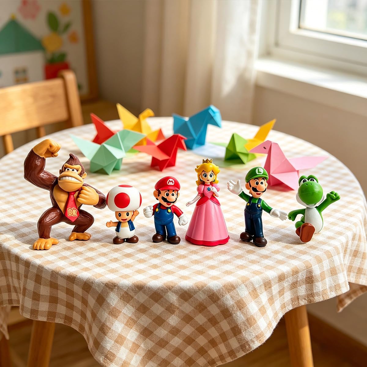 Mario Figuras de acción de PVC para coleccionistas, colección de decoración de fiestas, paquete de regalo (Ma 1)
