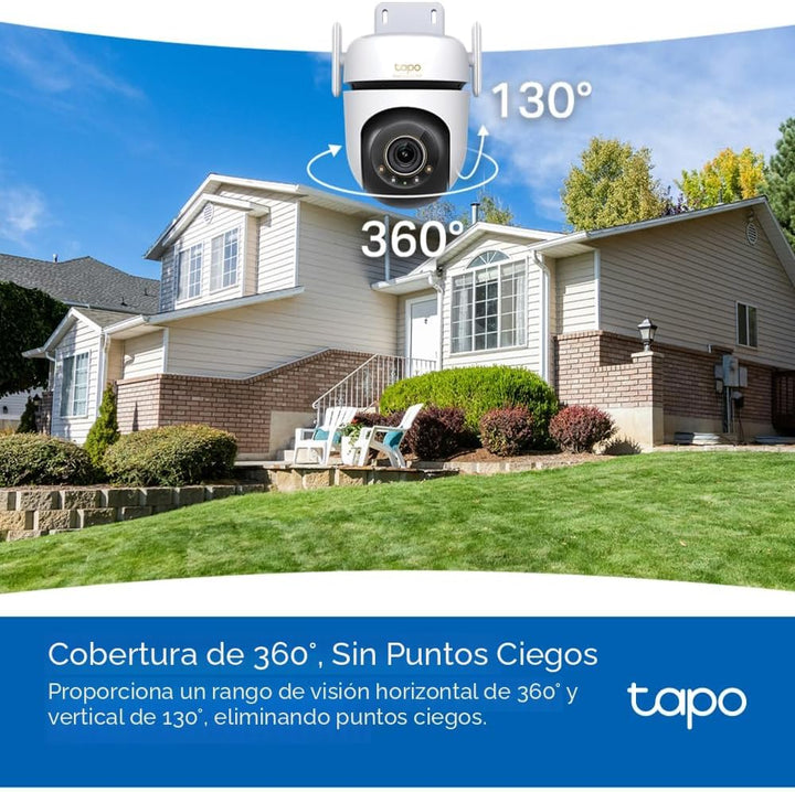 Tapo 3K 5MP Cámara de seguridad Wi-Fi para exteriores con giro\/inc...