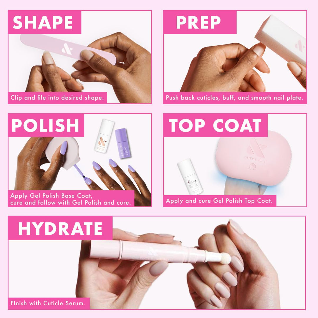 Olive &amp; June Kit de inicio de gel | Incluye herramientas para u...
