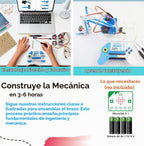 Microbit Smart Robotic Arm Kit 4DF Kit de construcción de brazo mecánico programable para edades de 14 años en adelante para aprender codificación, ciencia e ingeniería, Micro:bit v2 y pilas
