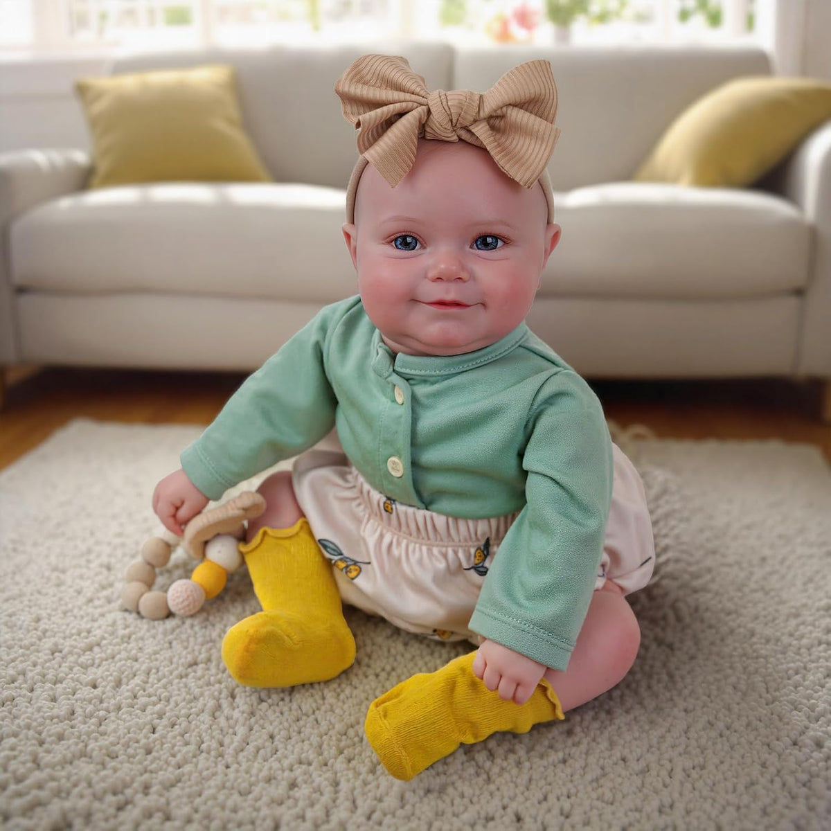 BABESIDE Muñecas de bebé Reborn de 20 pulgadas, linda muñeca realista de