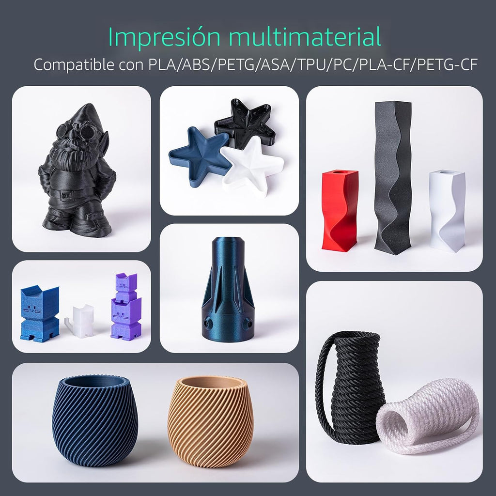 FLASHFORGE Adventurer 5M Pro Impresora 3D con Sistema de Impresión Automática con 1 Clic, Alta Velocidad de 600mm/s, Boquilla Desmontable Rápida de 280°C, Estructura Completamente Metálica Core XY