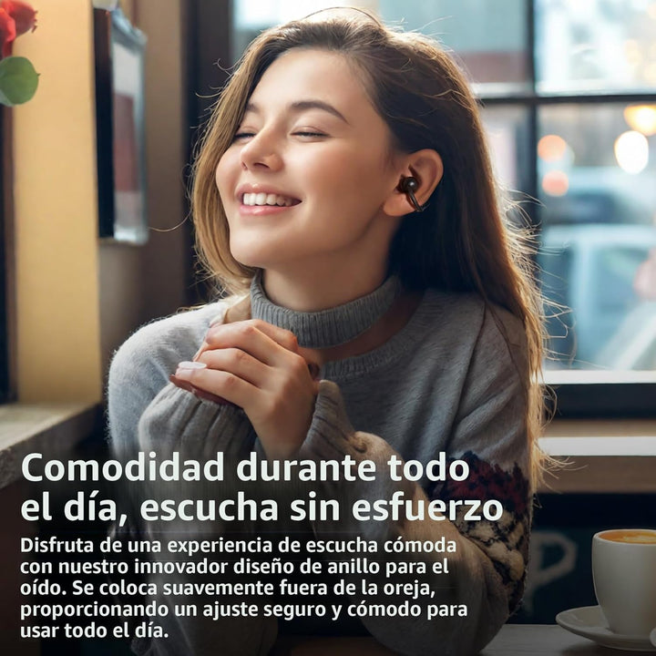 TOZO OpenEarRing - Auriculares inalámbricos con clip de oreja abier...
