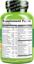 NATURELO Multivitamínico Bariátrico - Uno Diario con Hierro, Sin sabor, 60 unidades (1 paquete)