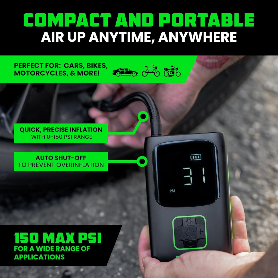 Rhino USA Inflador de Neumáticos Compresor de Aire Portátil (150 PS...