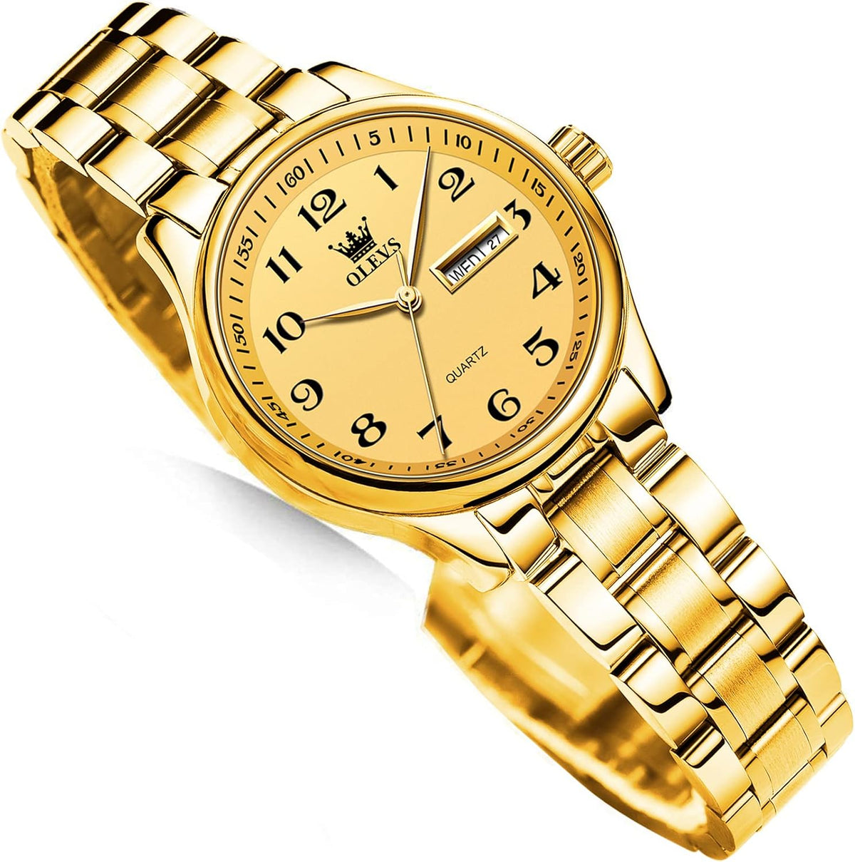 OLEVS Reloj de Lujo para Mujeres, Modo Pequeño de Muñeca, Acero Inoxidable, Reloj para Damas, Calendario