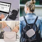 Kit de adaptador tipo C de 10 piezas, compatible con adaptador micro USB/tipo C/USB OTG, estuche de viaje con mosquetón, incluye cable USB tipo C