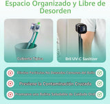 Bril UV-C Desinfectante y soporte para cepillo de dientes, limpiado...