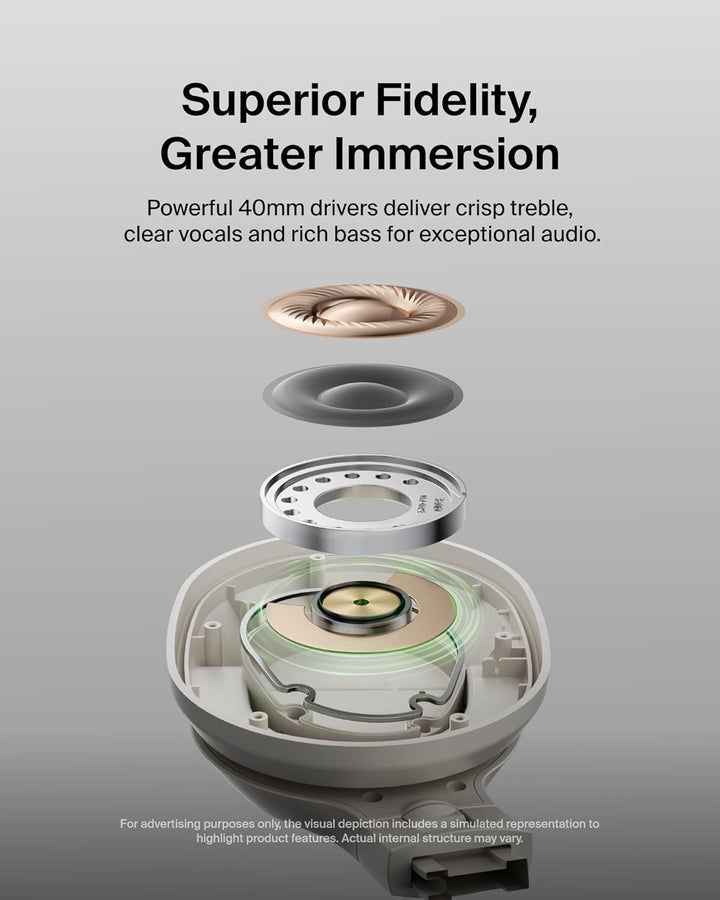 Auriculares Belkin SoundForm Surround Bluetooth sobre la oreja - Au...
