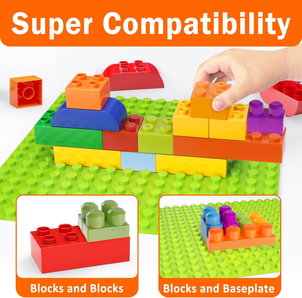Bloques de construcción grandes para niños pequeños de 2 a 5 años, juego de